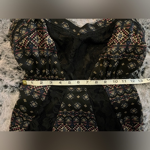 Hommage Los Angeles Sexy Maxi Boho Cut Out Dress Lace Multicolored Medium EUC - Picture 11 of 16